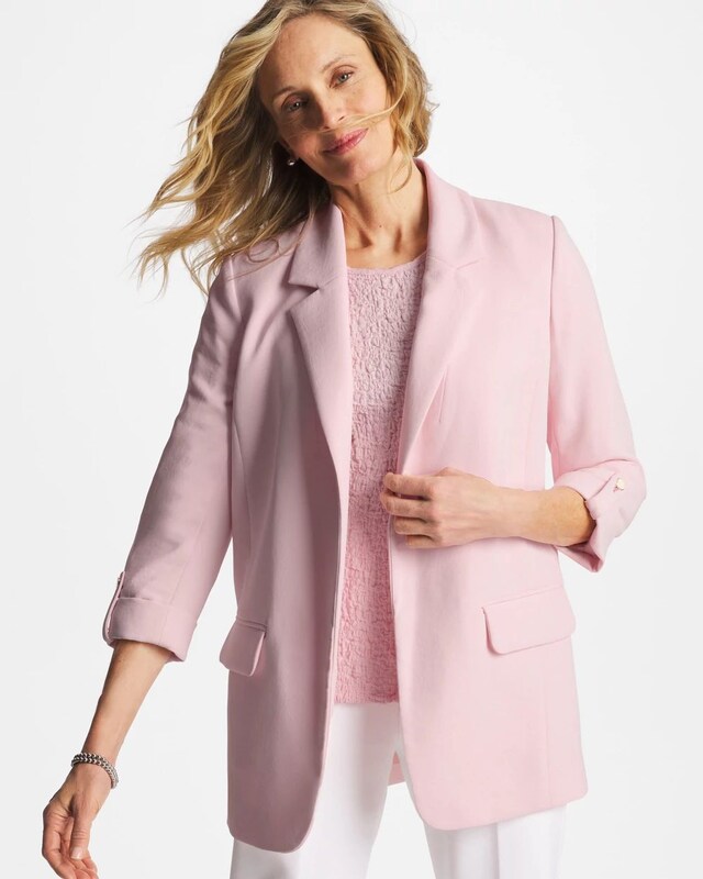 Boyfriend Crepe Blazer - image 2